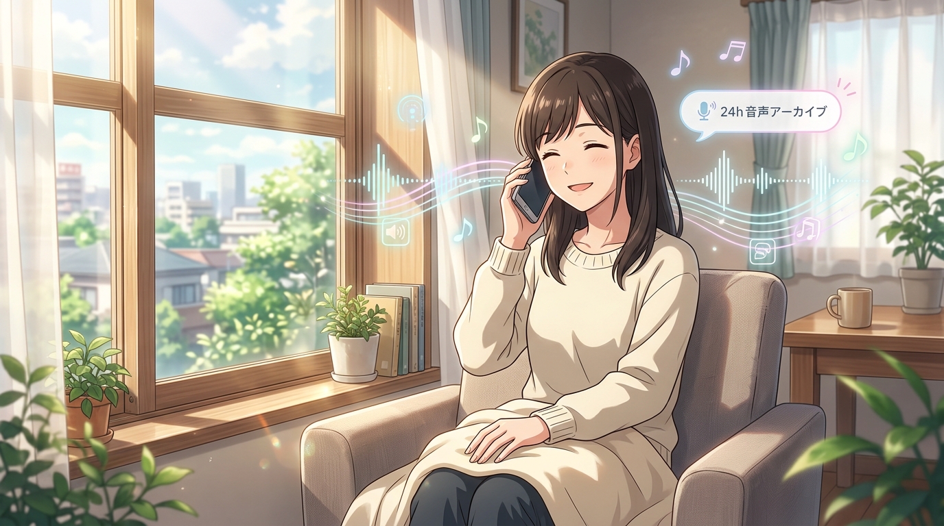 VA24 音声アーカイブの様子 (日本イラスト)